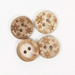 Bouton Flowers 15 mm