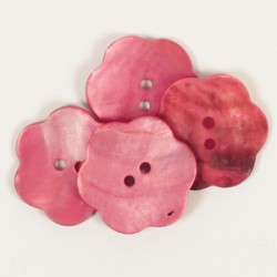 Bouton Fleur (rouge) (25mm)
