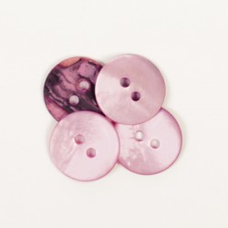 Bouton Rond (rose) (15mm)